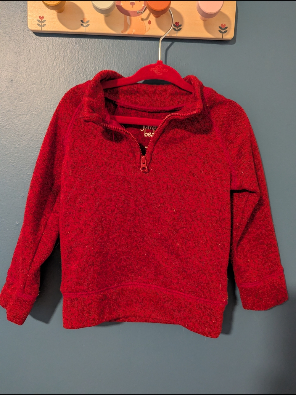 jumping beans Red Half-Zip Cowl/Turtleneck Sweater